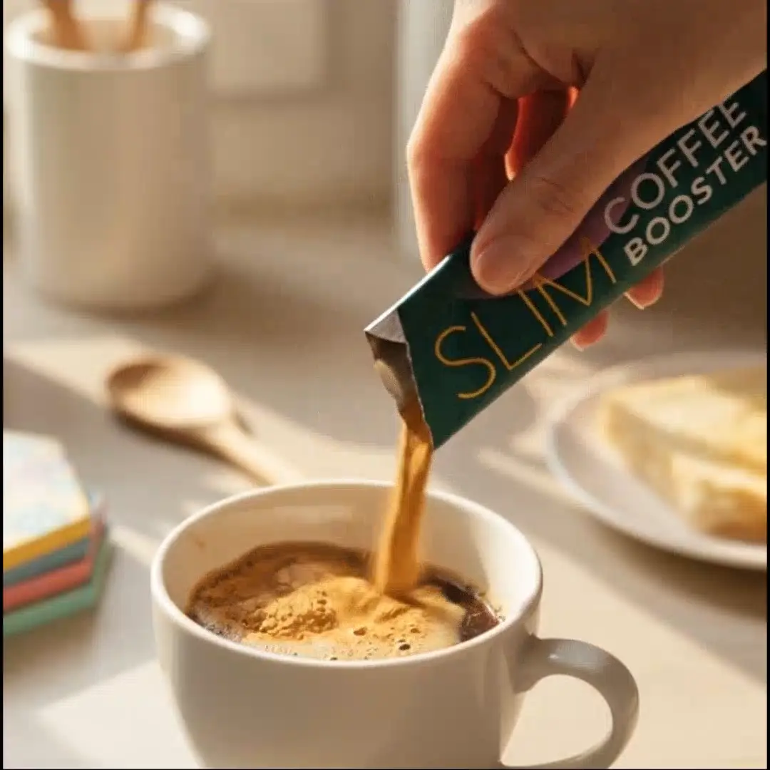 Wellaray Slim Coffee Booster - Schritt zwei: einen Beutel in den Kaffee geben