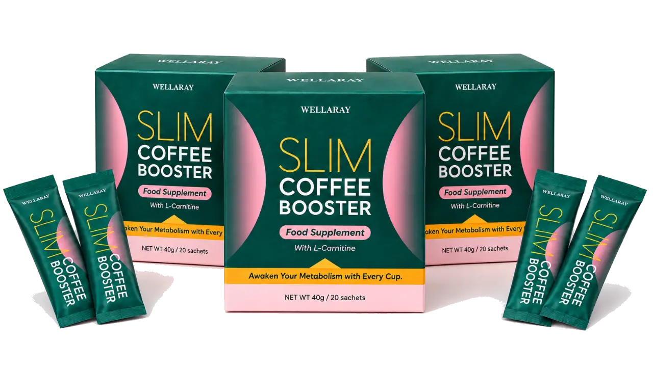 Wellaray Slim Coffee Booster - vollständige Formel mit sieben Zutaten